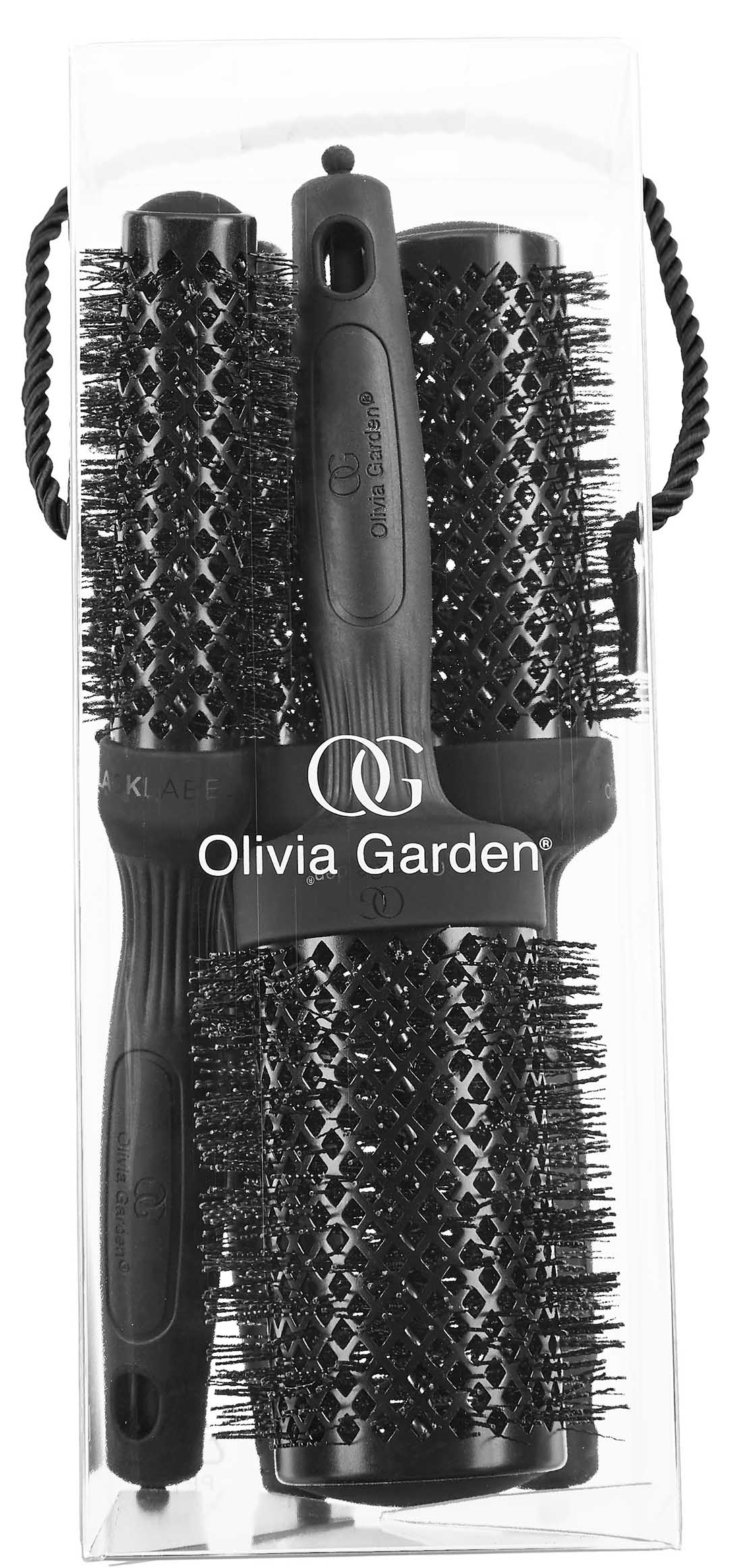 Olivia Garden Thermal Black Label Rundbürsten 4er Set