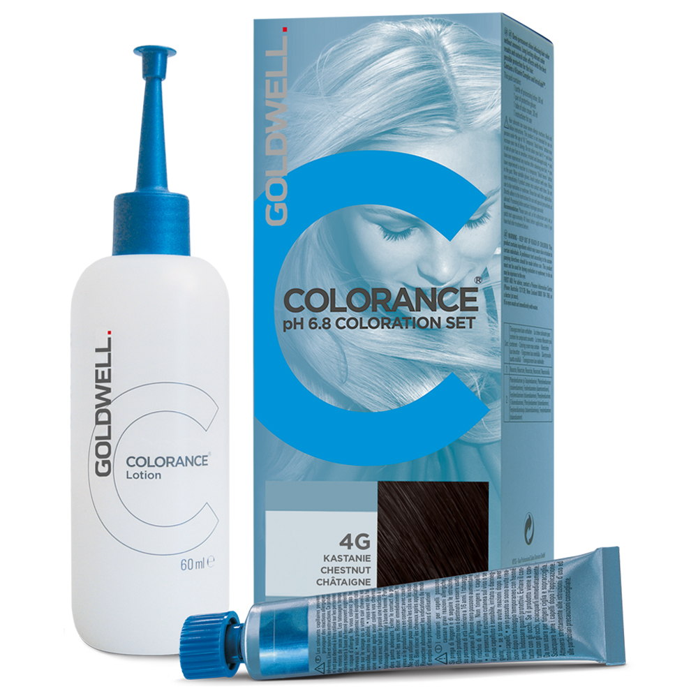 Goldwell Colorance Haarfarbe kastanie 4 G PH 6,8 SET: TUBE 30 ml, LOTION 60 ml 90 ml
