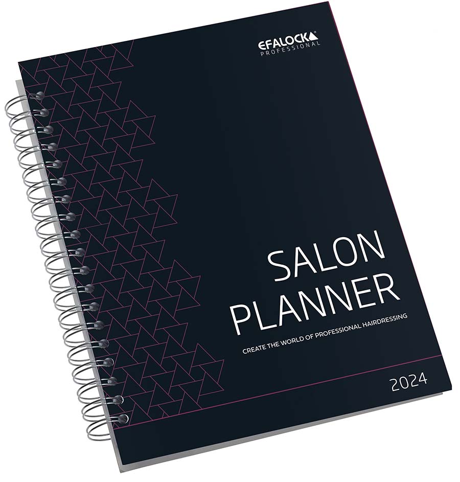 Efalock Salon Planner Terminbuch Kalender 2024 1-Bdg. 29,5 x 23,5 x 2 cm