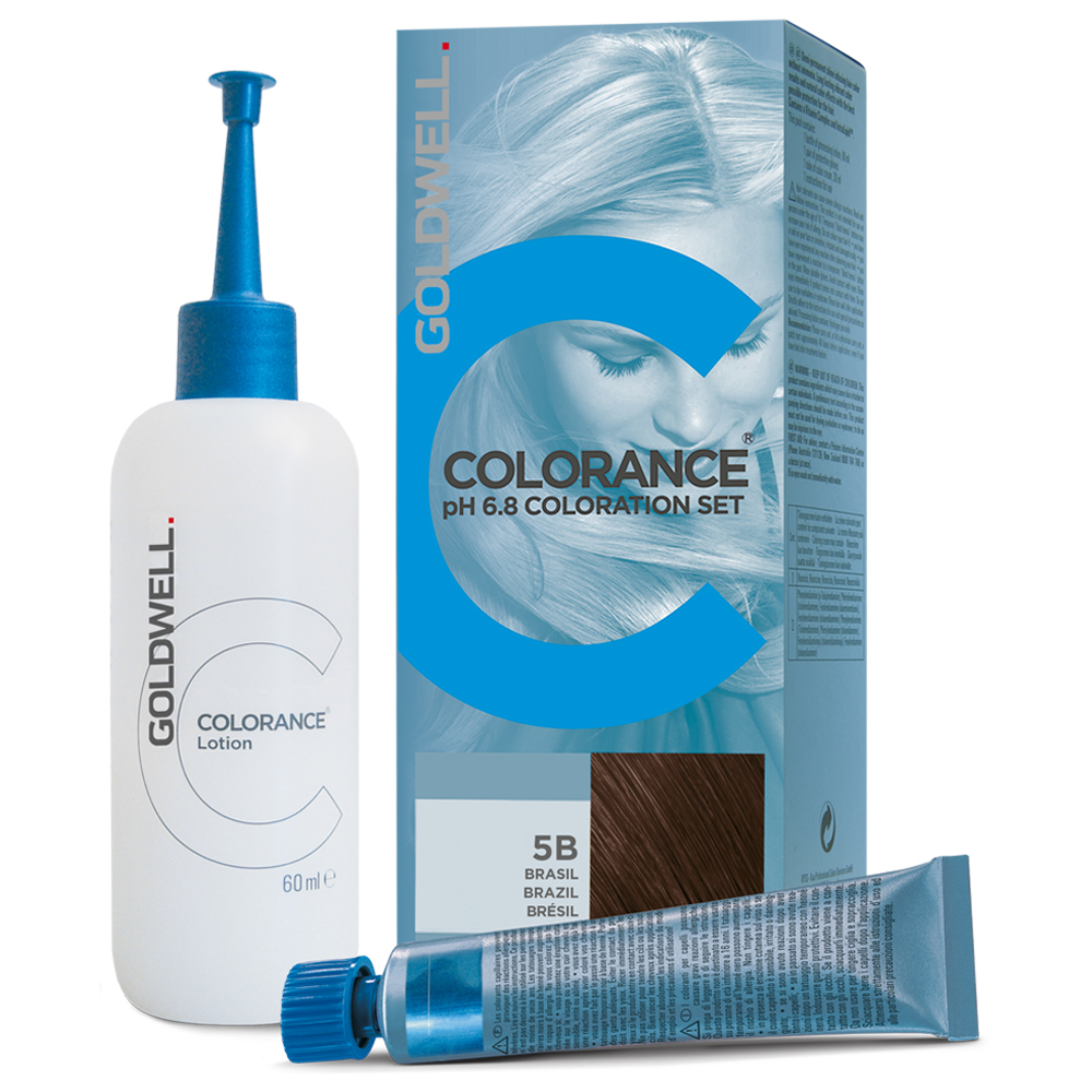 Goldwell Colorance Haarfarbe brasil 5 B PH 6,8 SET: TUBE 30 ml, LOTION 60 ml 90 ml