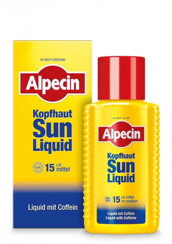 Alpecin Kopfhaut Sun-Liquid LSF 15 schützt vor Kopfhaut-Sonnenbrand 190 ml